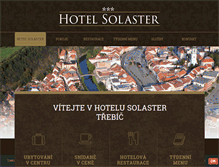 Tablet Screenshot of hotel-solaster.cz